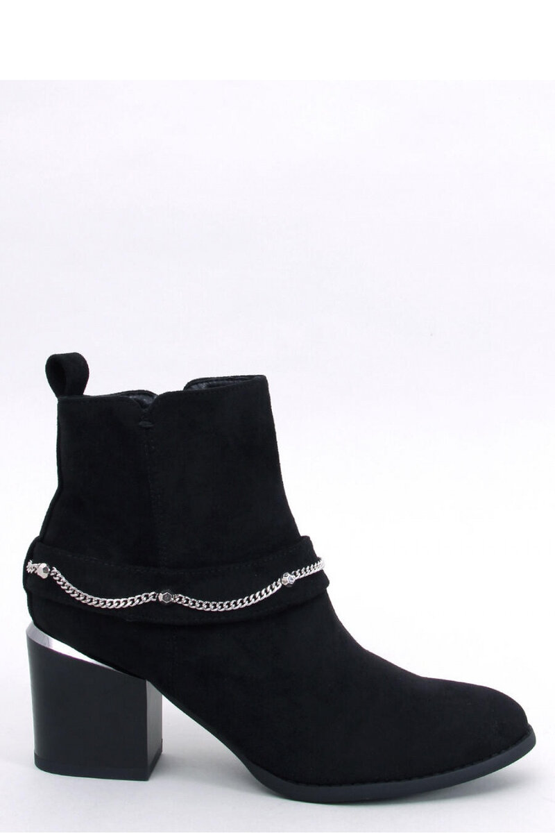 Stříbrný řetízek - Dámské semišové boty na podpatku Inello, 38 i240_188605_2:38