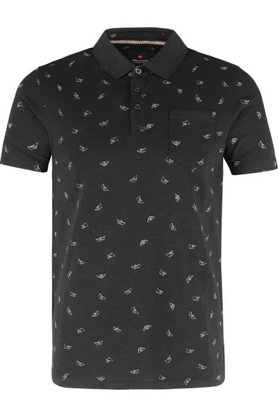 Volcano Pánské Polo Tričko Fun Black