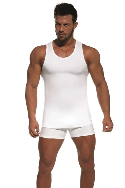 Mužské tričko Bílá Kvalita 100% Bavlna Cornette