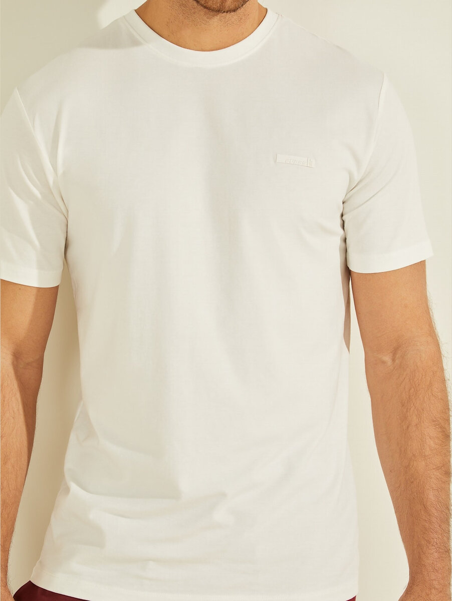 Pánské tričko 6PA - SCFY krémová - Guess, krémová M i10_P49743_1:34_2:91_