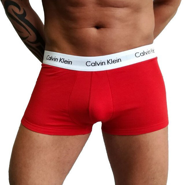 Boxerky pro muže P3S174 - Calvin Klein, červená S i10_P50626_1:19_2:92_