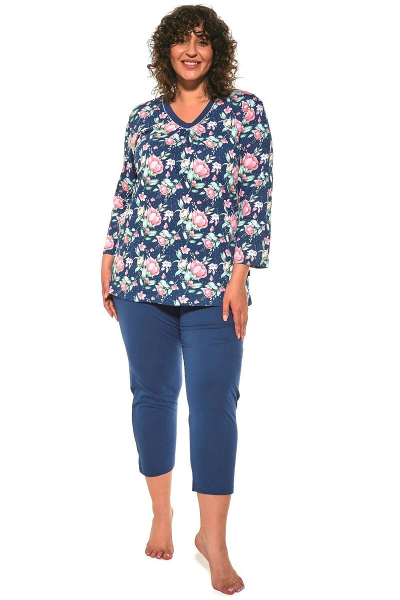 Jemné pyžamo pro ženy Karen Cornette - džínová varianta, džínová 3XL i41_80716_2:džínová_3:3XL_
