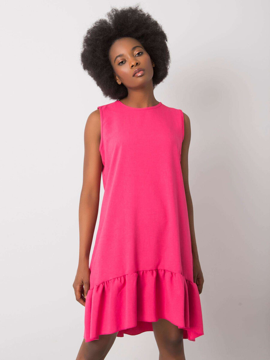 Dámské šaty WN SK X63 tmavě růžová FPrice, M i523_2016102949329