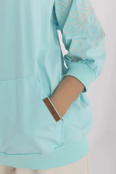 Dámská mint halenka FPrice - volný střih