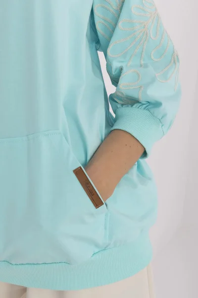 Dámská mint halenka FPrice - volný střih