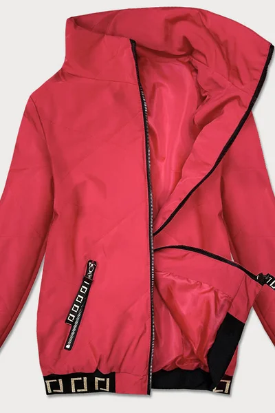 Krátká červená bunda pro ženy se stojáčkem FL4 S'WEST