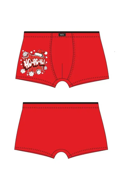 Vánoční pánské boxerky C+3 Ruda M-2XL