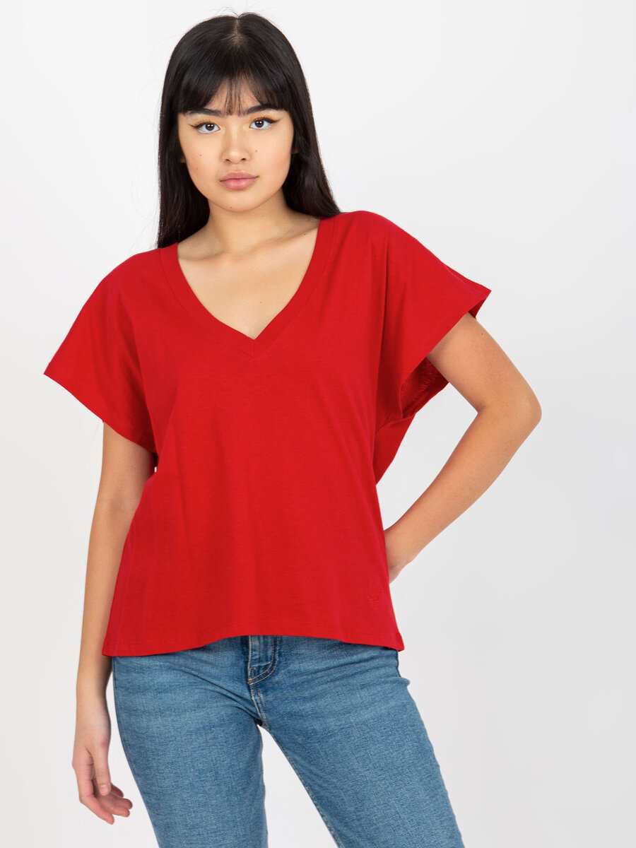 Dámské tričko TW TS 4E04 tmavě červená - FPrice, L i523_2016103347100