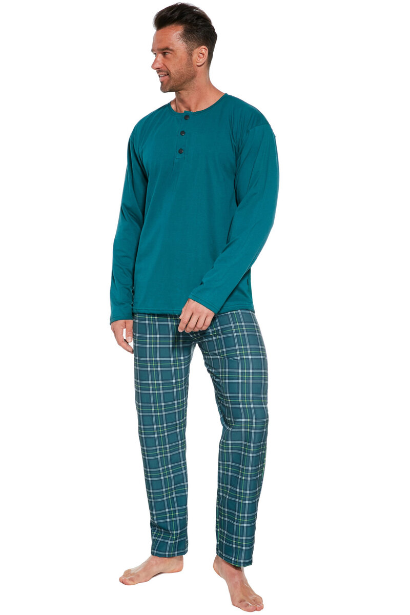 Kárované pyžamo pro muže Arthur - Cornette, Zelená L i41_9999932716_2:zelená_3:L_