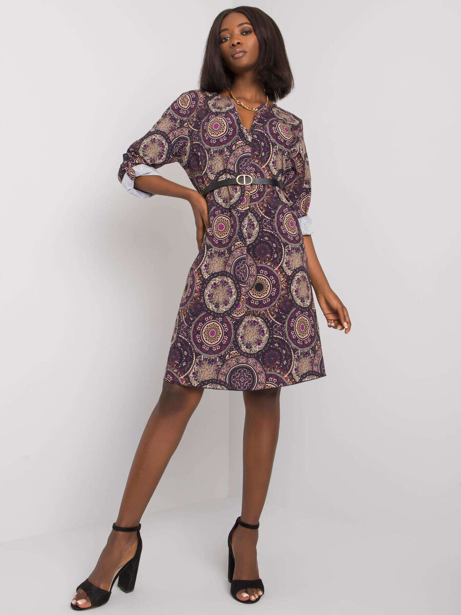 Dámské šaty DHJ SK YG4L tmavě fialová FPrice, jedna velikost i523_2016103023905