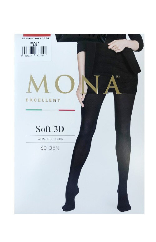 Dámské punčochové kalhoty Mona Soft 3D DYO6X den 2-4, černá káva 2-S i384_69601747