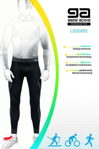 Pánské legíny MEN THERMOACTIV BASIC BLANC GATTA BODYWEAR