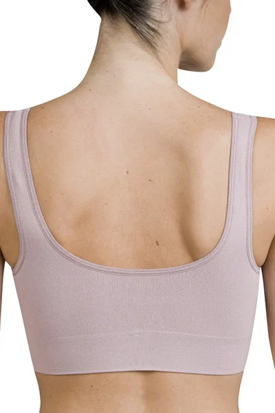 Podprsenka pro ženy bez kostic sportovního typu EASY BRA - BELLINDA - tmavě růžová