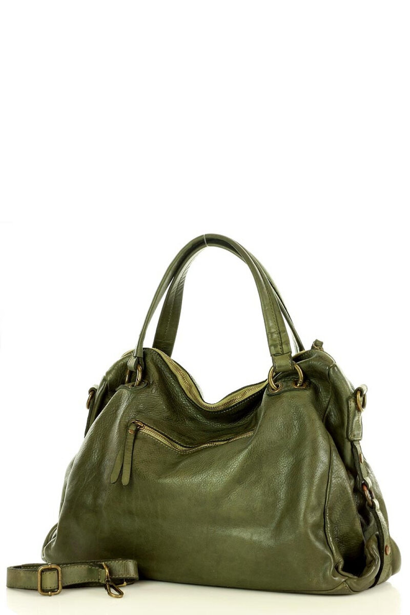 Přírodní kožená taška model 68067 Mazzini, tmavě zelená UNI i10_P47067_1:1836_2:443_