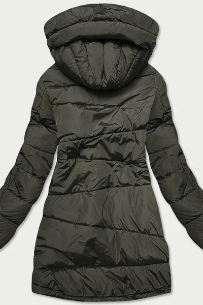 Zimní army bunda s kožešinovou podšívkou a péřovou výplní pro ženy - LHD