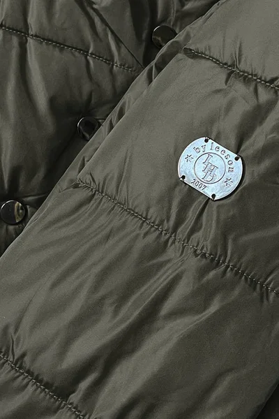 Zimní army bunda s kožešinovou podšívkou a péřovou výplní pro ženy - LHD