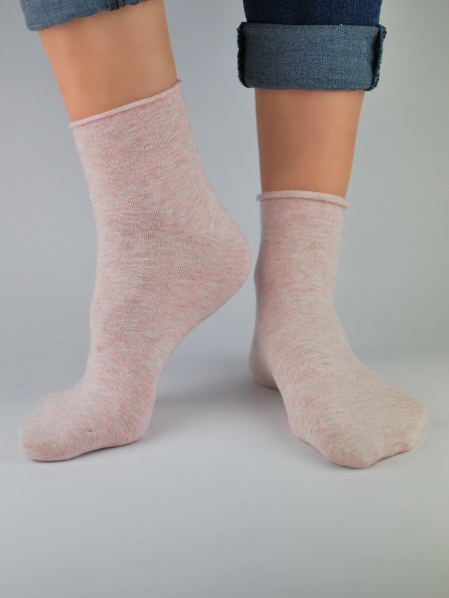 Dámské ponožky SB022-W-01 Pink - NOVITI, 39-42 i10_P68085_2:599_