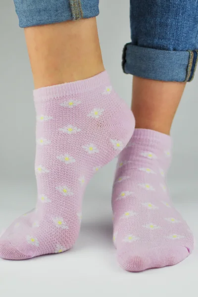 Violetové Sedmikrásky Ponožky - Noviti