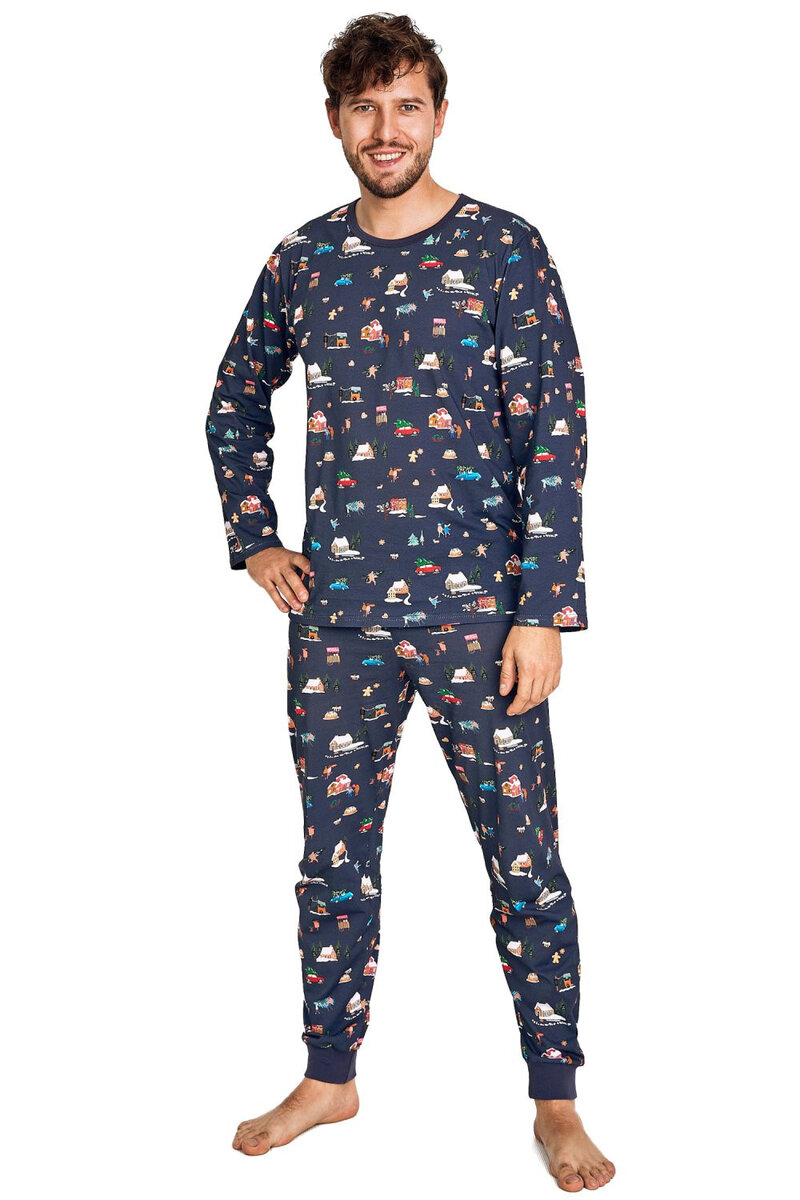 Chlapecké pyžamo 07L Mikolaj - Taro, tmavě modrá 152 i41_80231_2:tmavě modrá_3:152_