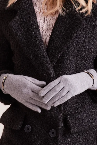 Klasické dámské rukavice v šedé barvě FPrice