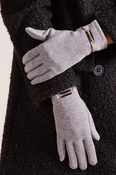 Klasické dámské rukavice v šedé barvě FPrice