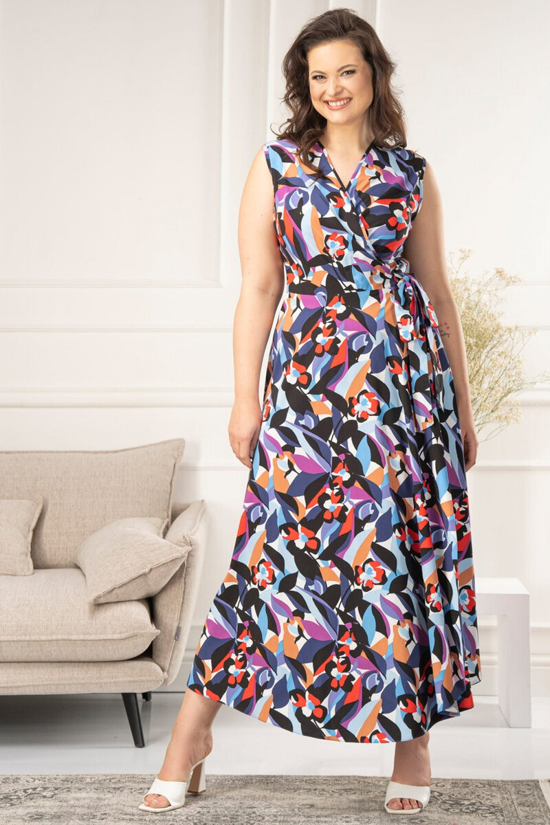 Křivky Královny - Obálkové šaty Fiorella plus size, 38/40 i240_183402_2:38/40