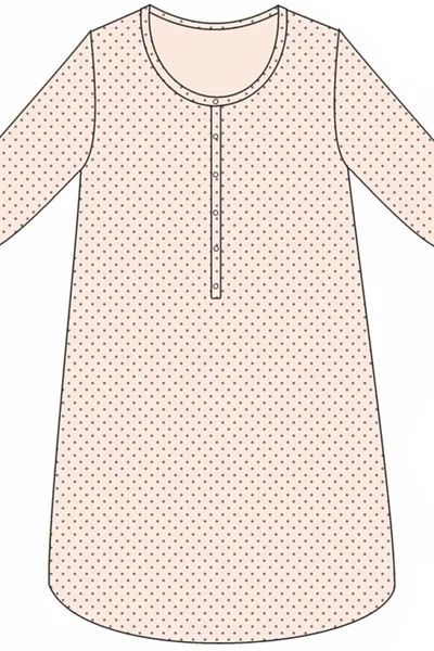 Meruňková noční košile z kvalitní bavlny Eva od Cornette