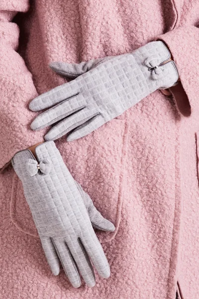 Dámské kostkované rukavice šedé FPrice