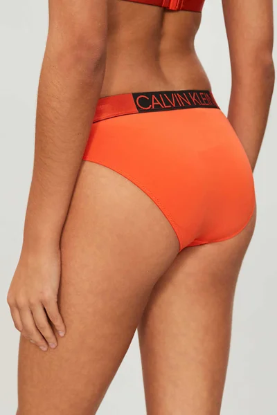 Dámské spodní díl plavek 7FA oranžová - Calvin Klein