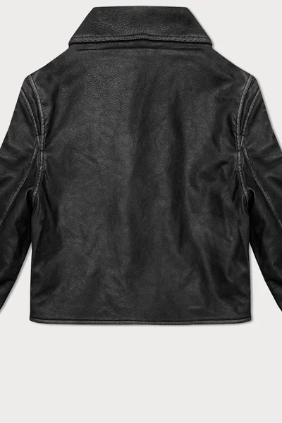 Černá vintage bunda s opaskem - Elegantní kousek od J.STYLE