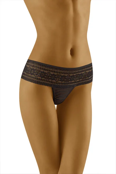 Dámská tanga Forlana Black - Wol-Bar