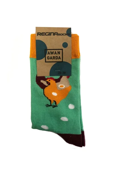 Pánské ponožky Regina Socks R7V15 Avangarda Slepice