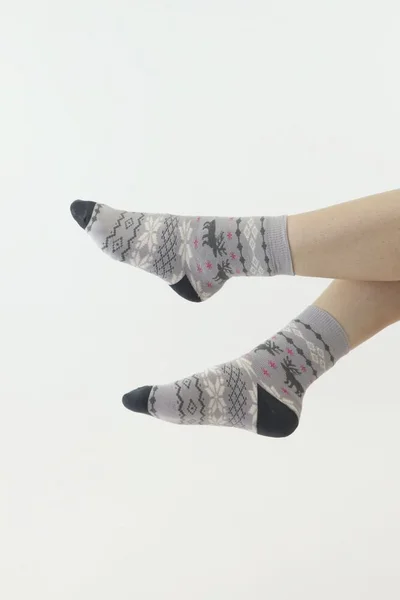 Teplé norské ponožky Moraj se soby