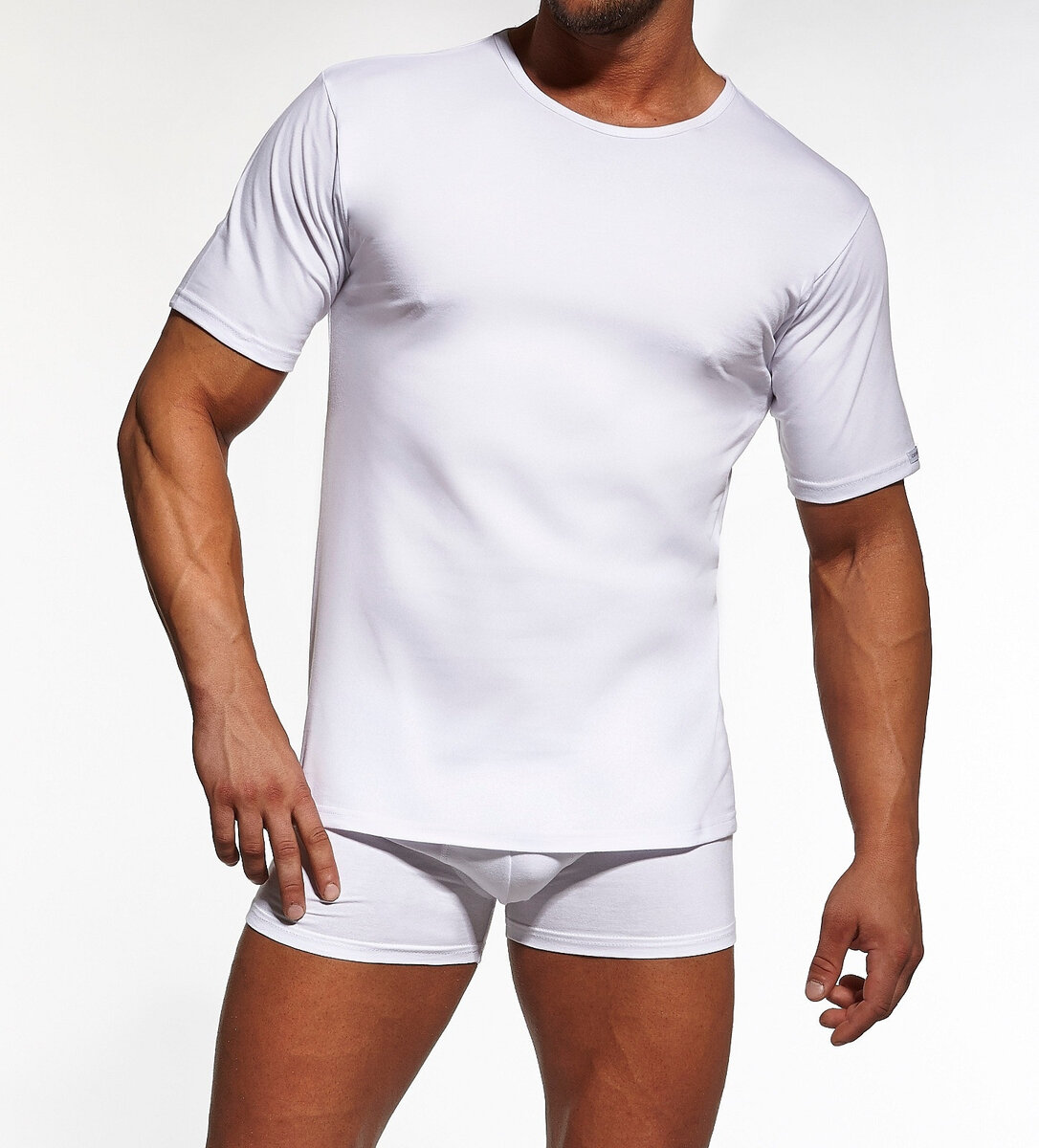 Pánské tričko Cornette, bílá XXL i384_85888153