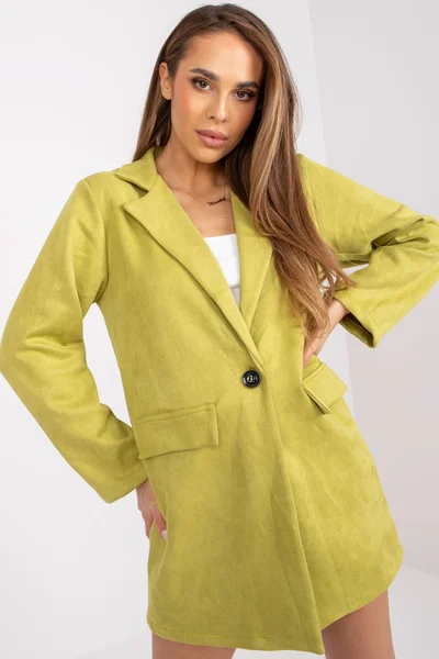 Zelené dámské sako s elastanem - FPrice