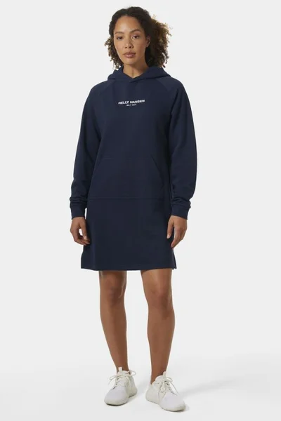 Mikinové šaty s kapucou Helly Hansen Core Hoodie Dress