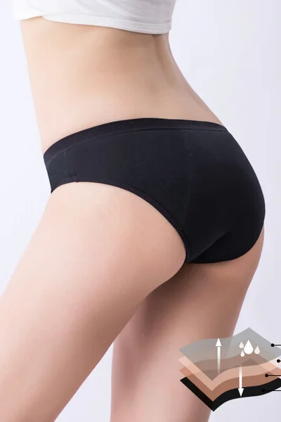 Dámské menstruační noční kalhotky s krajkou PROTECT - MENSTRUAL LACE SLIP - DIM