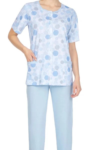 Modré pohodlné pyžamo Regina