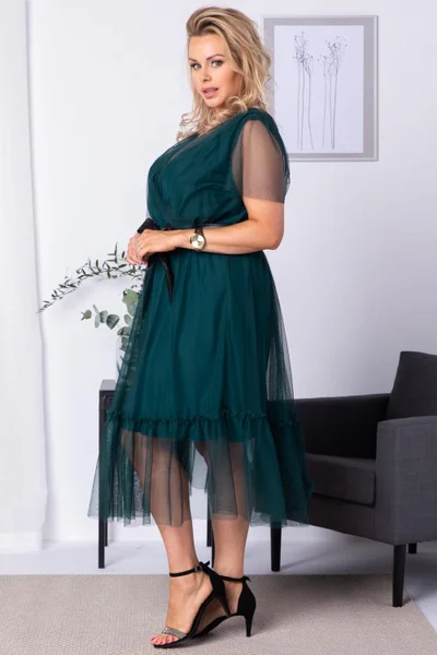 Karko Elegantní Plus Size Šaty Asia