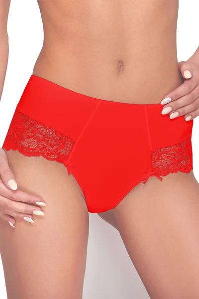 Červené klasické kalhotky Ewana 084 pro ženy