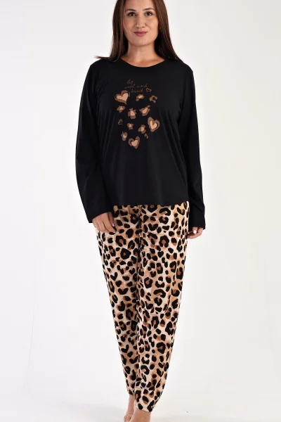 Leopardí pohodlné pyžamo Anna - Vienetta