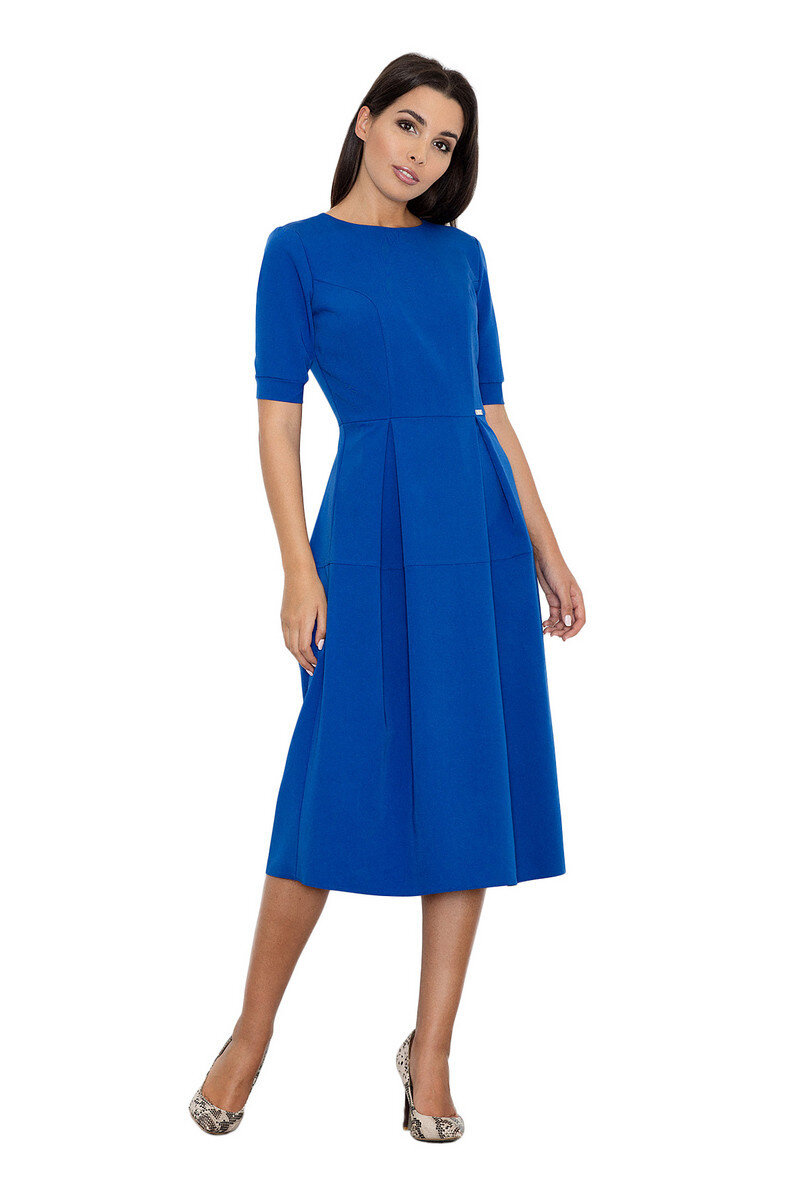 Elegantní dámské šaty od Figl v odstínu klálovská modř, Královská modř M i10_P63042_1:554_2:91_
