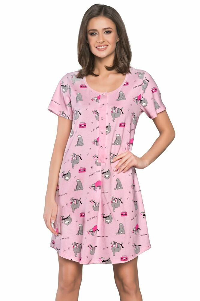 Dámská noční košile Orso růžová Italian Fashion, růžová XL i43_70429_2:růžová_3:XL_