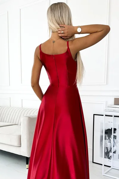 Červené elegantní šaty CHIARA NUMOCO