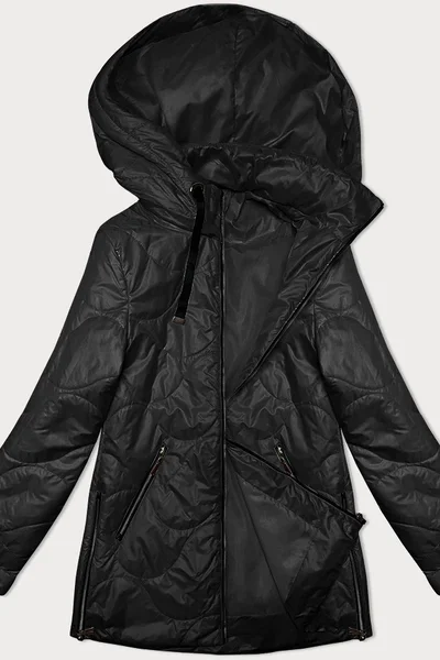 Černá dámská prošívaná bunda s kapucí S'West