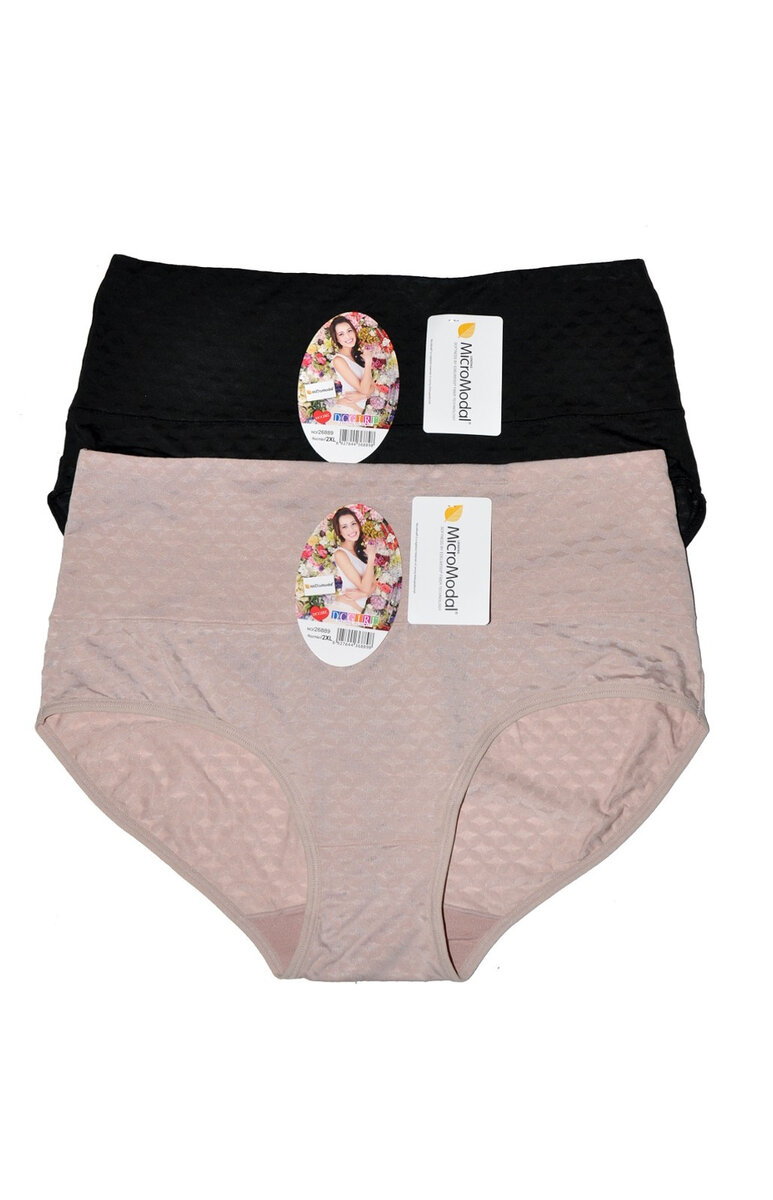 Komfortní dámské mikromodální kalhotky, směs barev XXL i384_60348959
