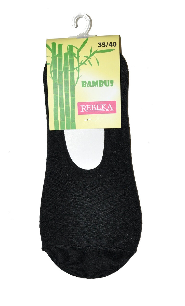 Dámské bambusové ponožky baletky Rebeka, černá 35-40 i384_97357487