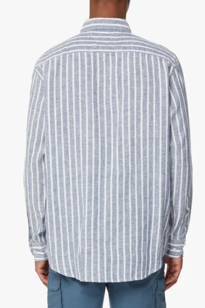 Ležérní pánská košile Tommy Hilfiger Casual Linen Soron M šedá