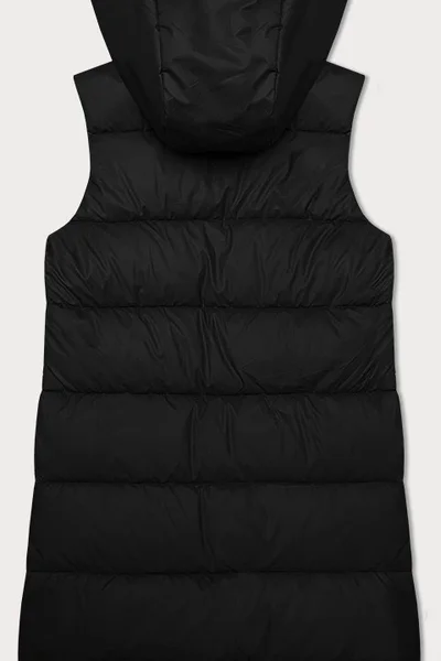 Černá péřová dámská vesta S'West - Zimní elegance