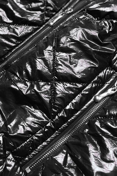 Lesklá černá bunda pro ženy DXJ1 S'WEST